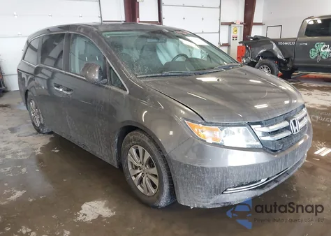 2014 Honda Odyssey Ex-L from USA, damaged, VIN 5FNRL5H68EB017352